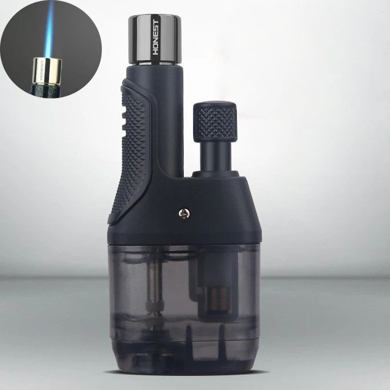HONEST Mini Welding Gun Windproof Jet Blue Fire Gas Lighter Large Capacity Oil Warehouse Outdoor Portable Cigar Lighters Smoking
HONEST Mini Welding Gun Windproof Jet Blue Fire Gas Lighter Large Capacity Oil Warehouse Outdoor Portable Cigar Lighters Smoking