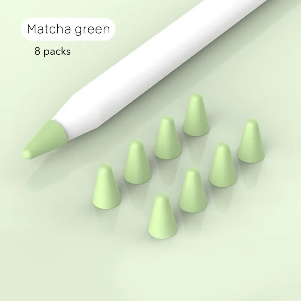 8Pcs Stylus Pen Protective Cover Silicone Sleeve Pencil Nib Tip Cap for Pencil 1 2 Matcha Green Anti-Slip Noise Reduction
8Pcs Stylus Pen Protective Cover Silicone Sleeve Pencil Nib Tip Cap for Pencil 1 2 Matcha Green Anti-Slip Noise Reduction