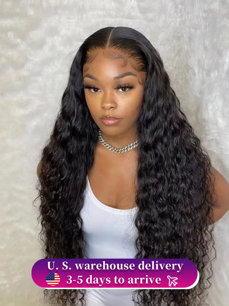40 30 inch lace front Brazilian preplucked curly wigs on sale Deep water wave 13x4 13x6 hd lace frontal human hair wig for women
40 30 inch lace front Brazilian preplucked curly wigs on sale Deep water wave 13x4 13x6 hd lace frontal human hair wig for women