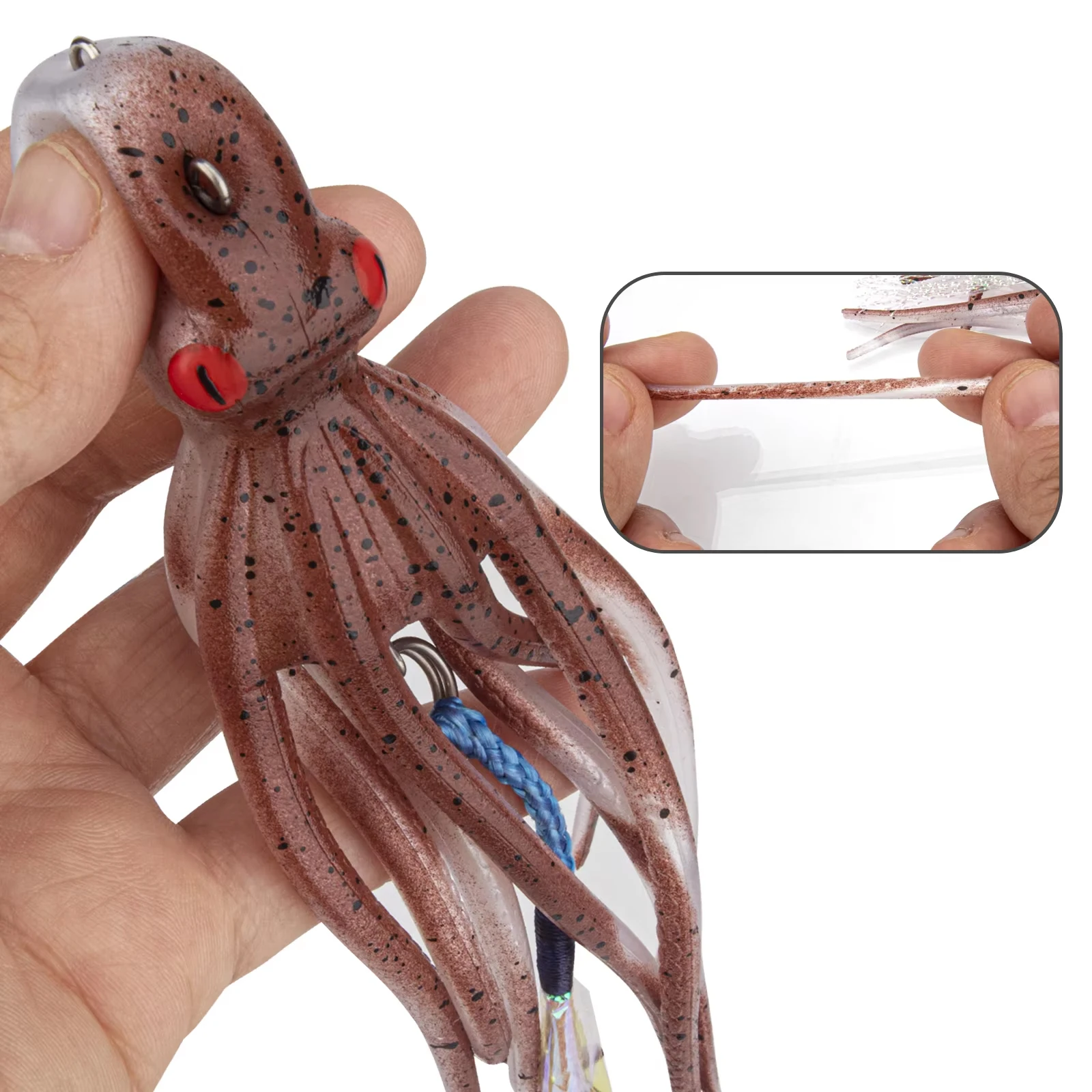 1pcs Soft Octopus Lure Luminous Squid Skirt Silicone Soft Bait 15.5cm Saltwater Glow Artificial Lures With Weight Hook
1pcs Soft Octopus Lure Luminous Squid Skirt Silicone Soft Bait 15.5cm Saltwater Glow Artificial Lures With Weight Hook