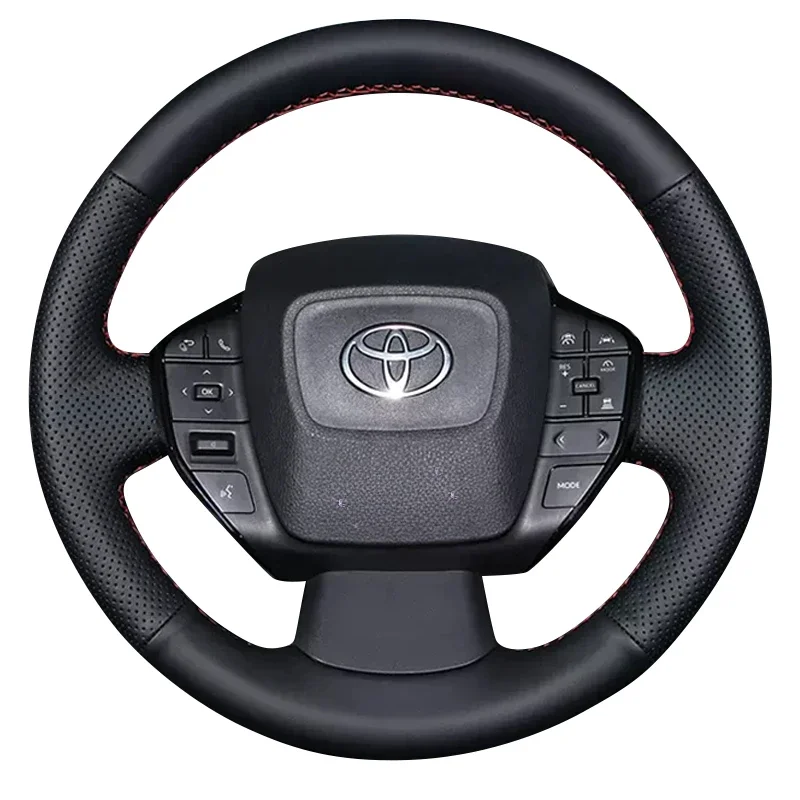 Hand-stitched non-slip black Genuine Leather Car Steering Wheel Cover For Toyota BZ4 2022 2023 Automotive specific accessories
Hand-stitched non-slip black Genuine Leather Car Steering Wheel Cover For Toyota BZ4 2022 2023 Automotive specific accessories