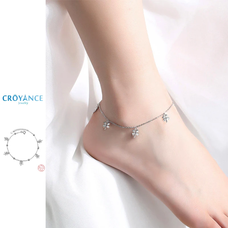 925 Sterling Silver Bohemia Exquisite Lucky Clover Pendant Anklets Women Jewelry Gift Fashion Sexy Beach Maple Leaf Foot Chain
925 Sterling Silver Bohemia Exquisite Lucky Clover Pendant Anklets Women Jewelry Gift Fashion Sexy Beach Maple Leaf Foot Chain