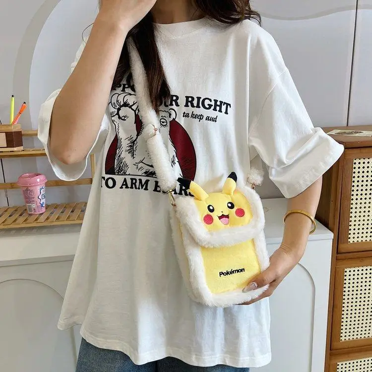 New Cute Pokemon Pikachu Plush Anime Bags Women’s Crossbody Bag Creative Cartoon Decoration Backpack Birthday Gifts Toys
New Cute Pokemon Pikachu Plush Anime Bags Women’s Crossbody Bag Creative Cartoon Decoration Backpack Birthday Gifts Toys