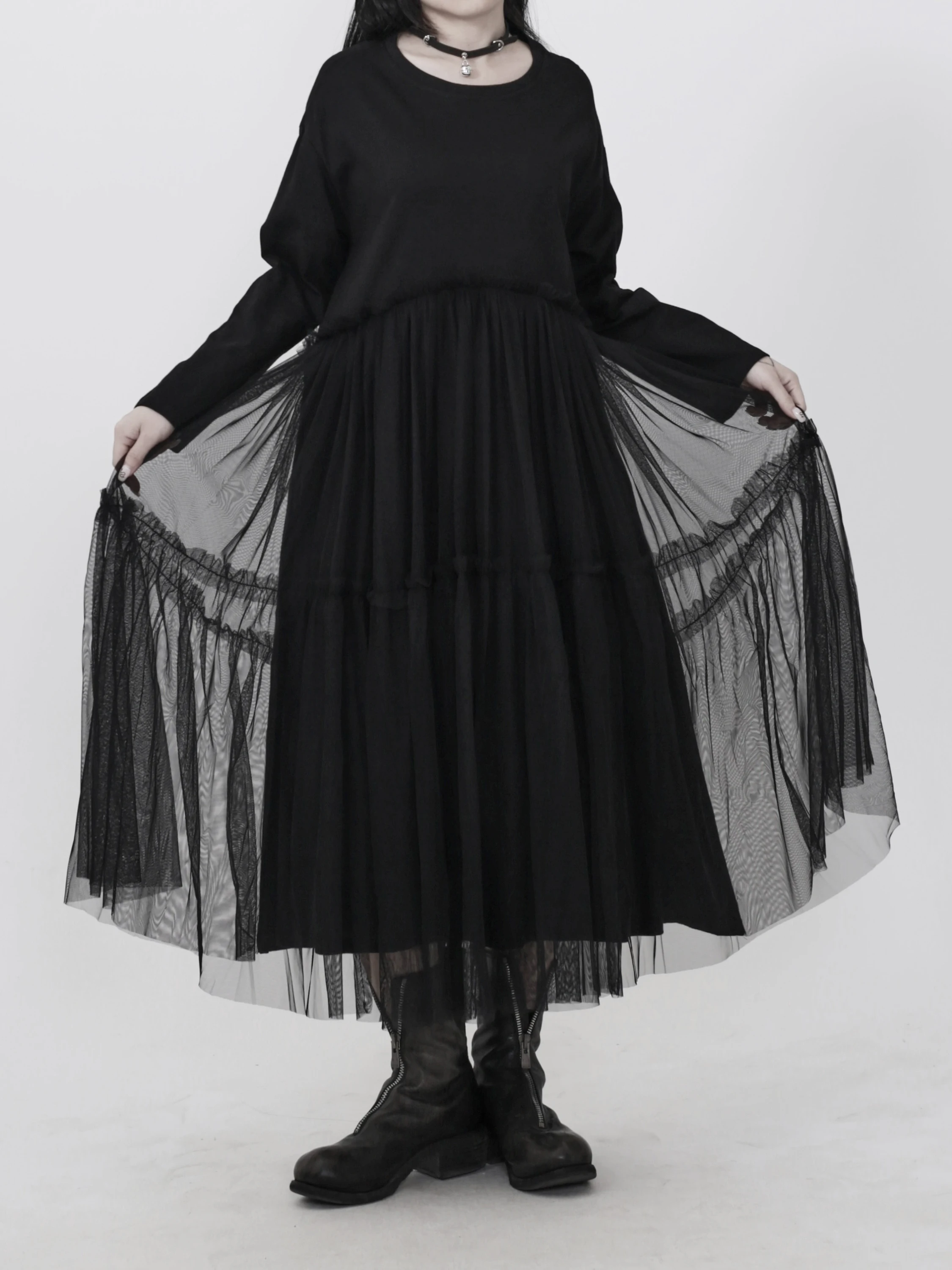 Весенняя женская свободная юбка А-силуэта с длинными рукавами, черная, повседневная, из дышащей мягкой ткани
Весенняя женская свободная юбка А-силуэта с длинными рукавами, черная, повседневная, из дышащей мягкой ткани