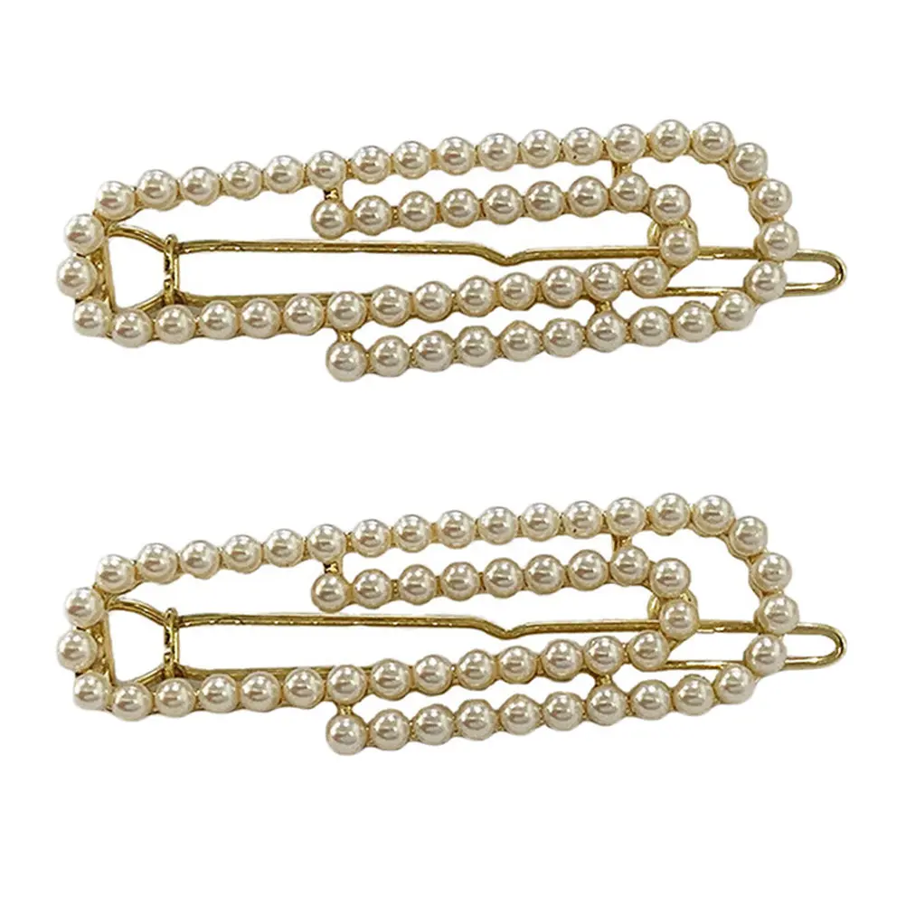 2pcs Pearl Clips Creative Paperclip Design Synthetic Pearl Studded Smooth Finish Elegant Fixing Clip For Women French Style
2pcs Pearl Clips Creative Paperclip Design Synthetic Pearl Studded Smooth Finish Elegant Fixing Clip For Women French Style
