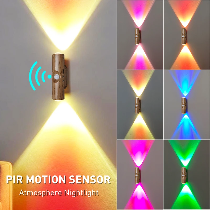 Умный светодиодный ночник с датчиком движения PIR, разноцветная RGB-подсветка, перезаряжаемый, магнитный настенный светильник, атмосферная подсветка для шкафа, прихожей, лестницы
Умный светодиодный ночник с датчиком движения PIR, разноцветная RGB-подсветка, перезаряжаемый, магнитный настенный светильник, атмосферная подсветка для шкафа, прихожей, лестницы