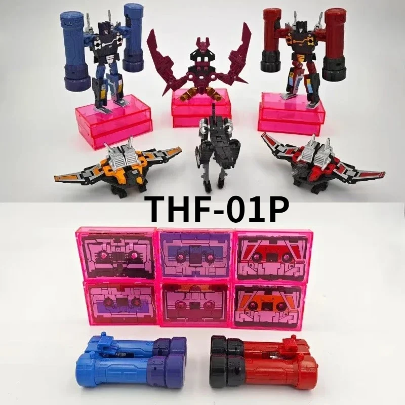 Игрушка-трансформер KBB THF-01P THF01P, маленькая масштабная версия из сплава, набор шести лент, оригинальная коробка, модель, фигурка, подарочная коллекция
Игрушка-трансформер KBB THF-01P THF01P, маленькая масштабная версия из сплава, набор шести лент, оригинальная коробка, модель, фигурка, подарочная коллекция