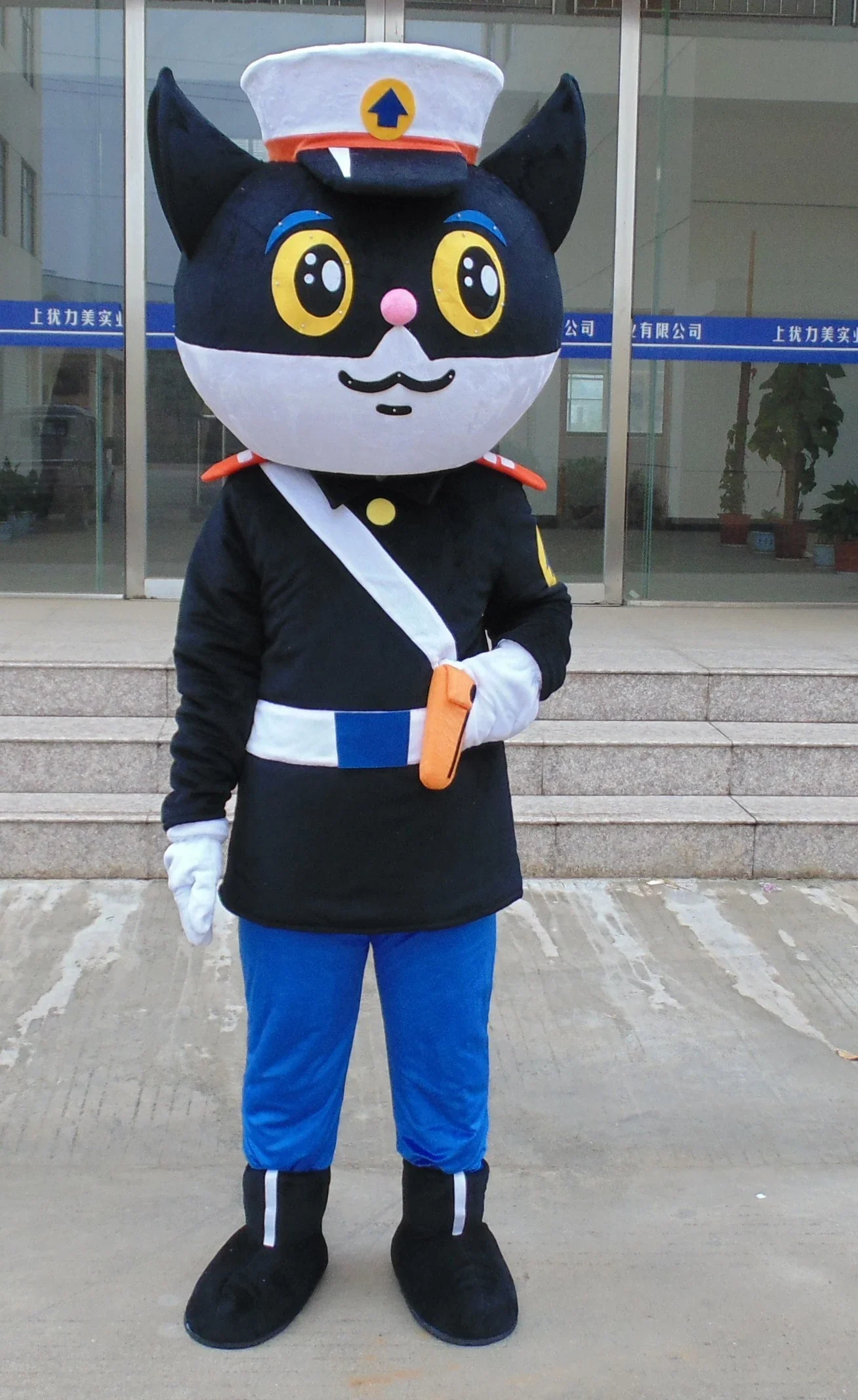 Helmet Black Cat Sheriff Mascot Costumes Unisex Cartoon Character Cosply Fancy Dress Costumes
Helmet Black Cat Sheriff Mascot Costumes Unisex Cartoon Character Cosply Fancy Dress Costumes