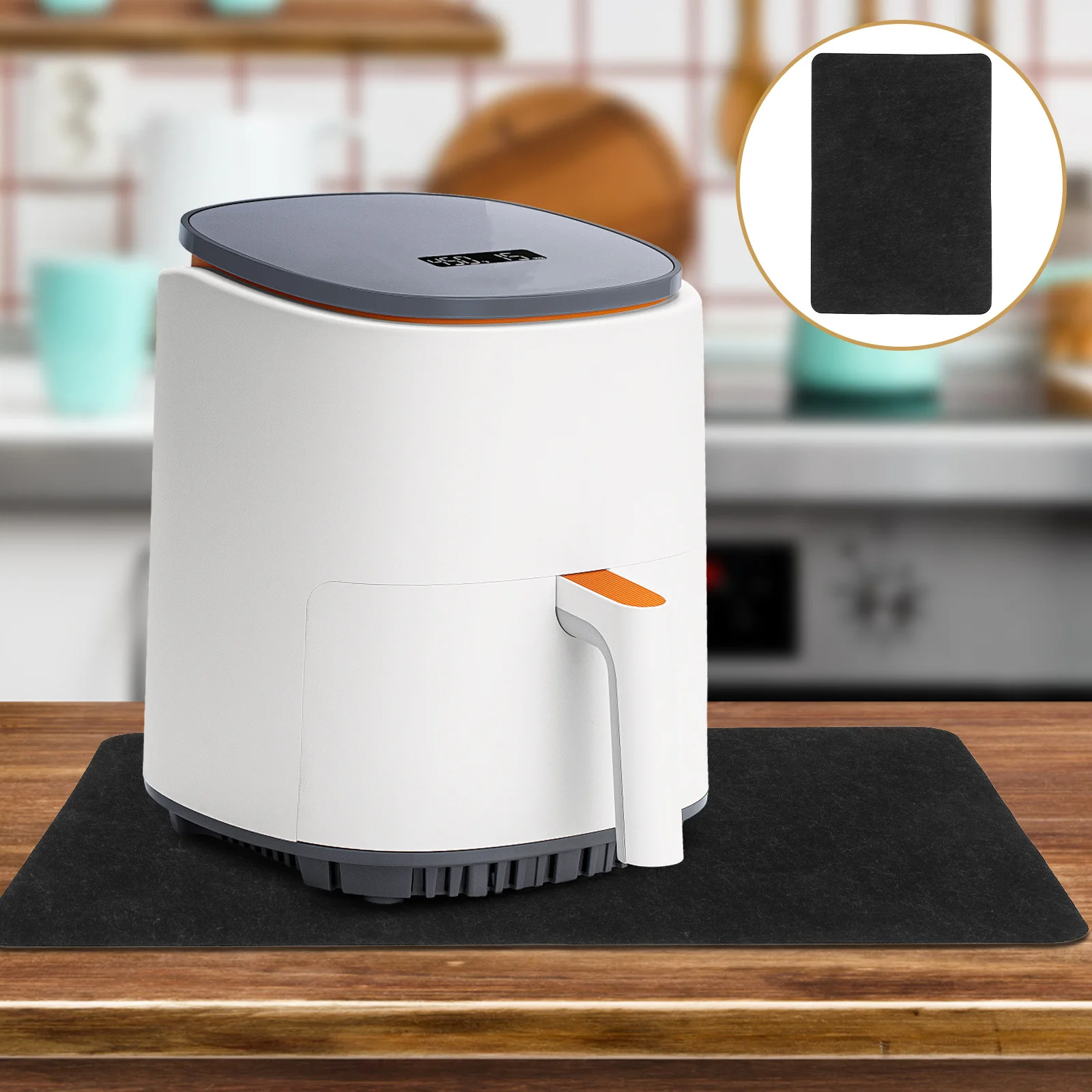 Air Fryer Non-Slip Mat Heat Insulation Protective Pad for Kitchen Countertop Appliances Anti-Skid Silicone Coated Felt
Air Fryer Non-Slip Mat Heat Insulation Protective Pad for Kitchen Countertop Appliances Anti-Skid Silicone Coated Felt