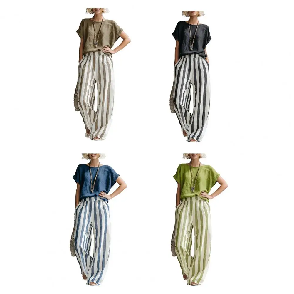 Casual Cotton Linen 2 Piece Set Spring New Asymmetric V-neck Half Sleeve Pullover Top Wide Leg Pants Set Women Fashion Commuting
Casual Cotton Linen 2 Piece Set Spring New Asymmetric V-neck Half Sleeve Pullover Top Wide Leg Pants Set Women Fashion Commuting