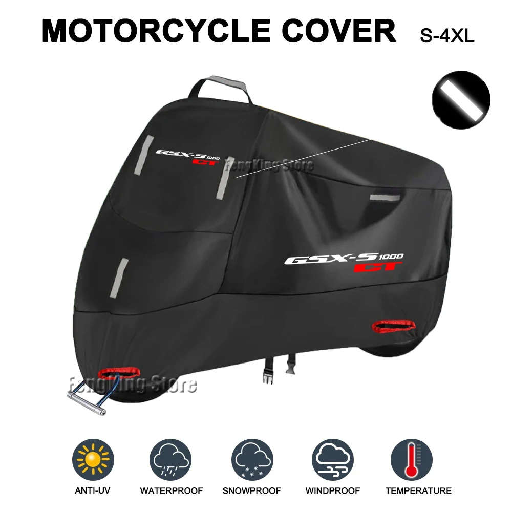 Motorcycle Cover Outdoor Rain Dustproof UV Protector Covers For GSX-S1000GT GSX S1000GT
Motorcycle Cover Outdoor Rain Dustproof UV Protector Covers For GSX-S1000GT GSX S1000GT