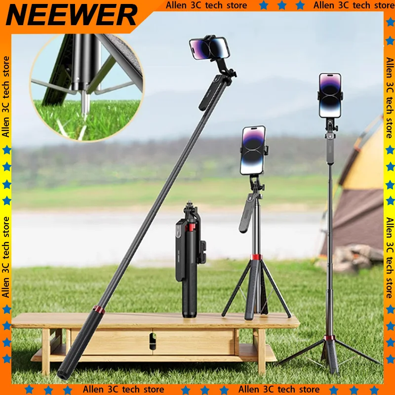 Neewer Universal Selfie Stick Tripods For Smartphone Action Camera 360° Rotation Handheld Anti Shake Magsafe Stand for Live Vlog
Neewer Universal Selfie Stick Tripods For Smartphone Action Camera 360° Rotation Handheld Anti Shake Magsafe Stand for Live Vlog