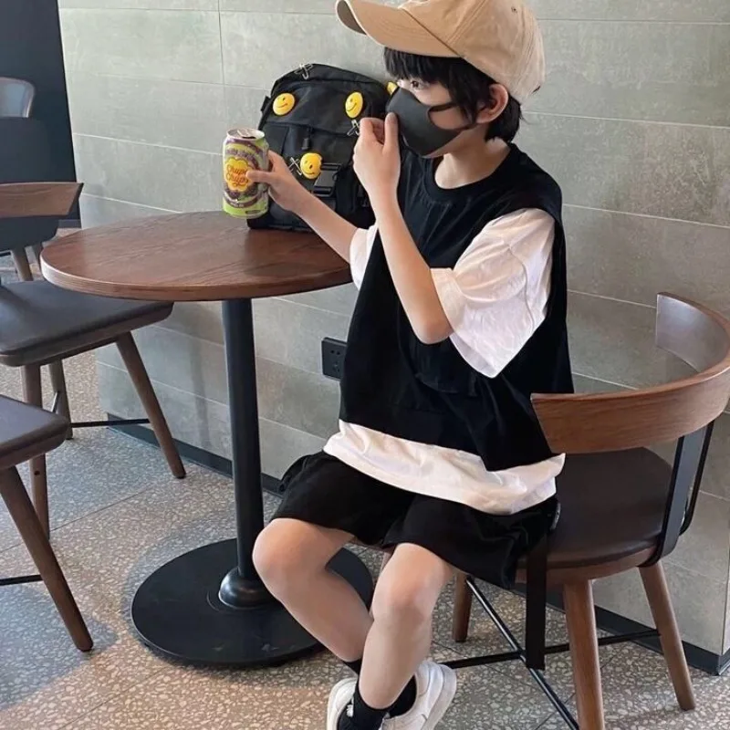 T-shirt Workwear Summer Suit for Boy Boys Sweatshirt Kids Korean Clothing Shorts Children Clothes Set Sets Cotton Boy´s Outdoor
T-shirt Workwear Summer Suit for Boy Boys Sweatshirt Kids Korean Clothing Shorts Children Clothes Set Sets Cotton Boy´s Outdoor