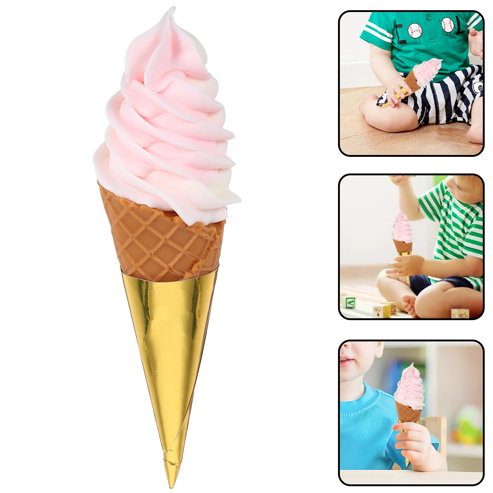 1 PCS Simulation Ice Cream Cone Prop Exquisite Realism Birthday Wedding Decor Faux Food Model Photography
1 PCS Simulation Ice Cream Cone Prop Exquisite Realism Birthday Wedding Decor Faux Food Model Photography