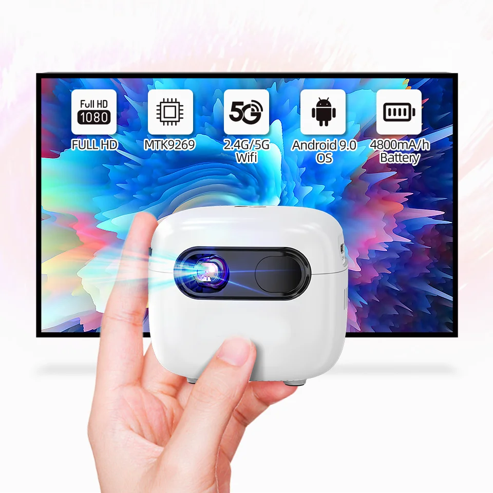 Factory Wholesale Q7S 4K Mini Dlp Projector Portable Video Home Theatre Projector Mini Dlp Android Projector with Wifi
Factory Wholesale Q7S 4K Mini Dlp Projector Portable Video Home Theatre Projector Mini Dlp Android Projector with Wifi