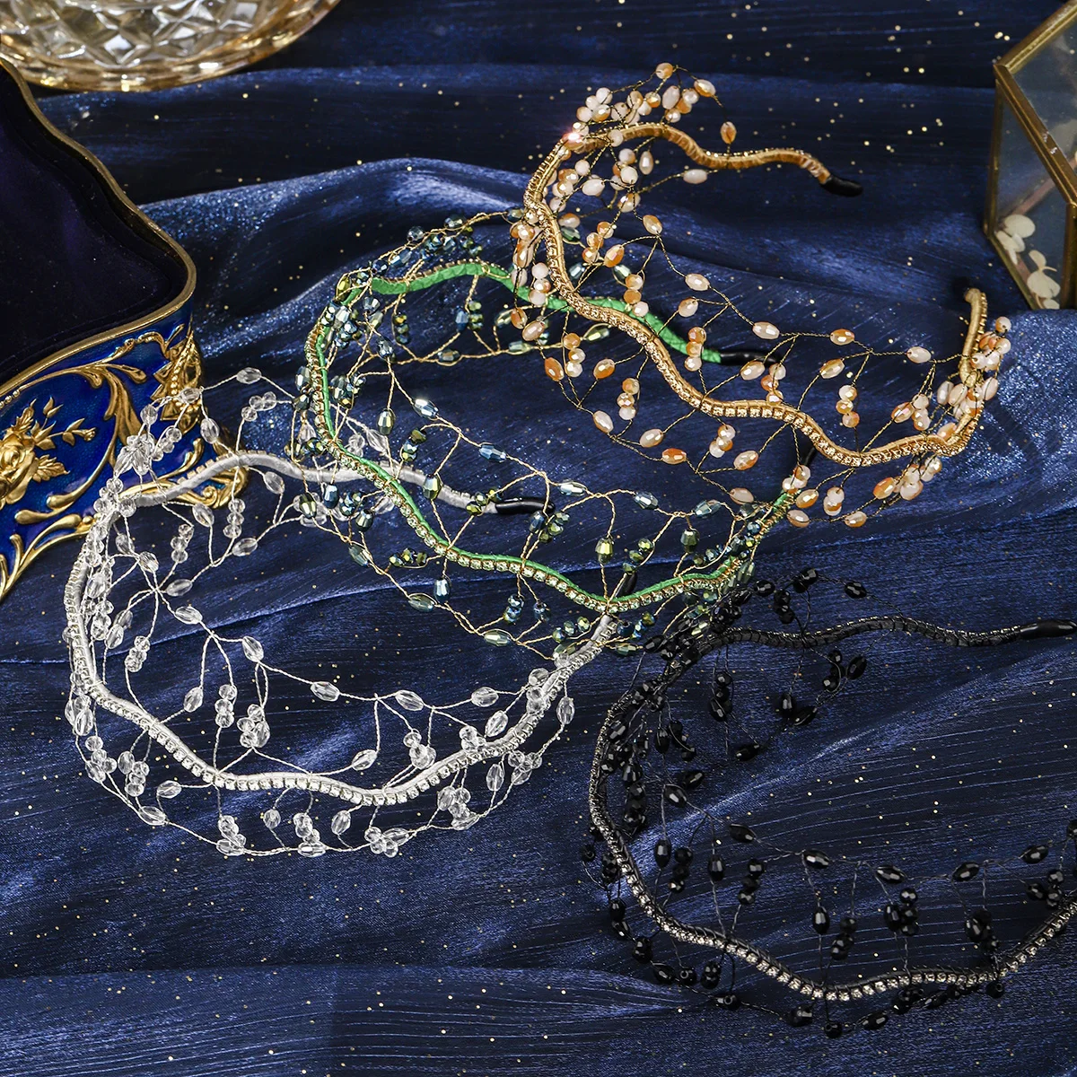 Fashion Crystal Beading Hair Network Mori Elegant Hair Bands For Women Bridal Wedding Jewelry Hair Accessories
Fashion Crystal Beading Hair Network Mori Elegant Hair Bands For Women Bridal Wedding Jewelry Hair Accessories