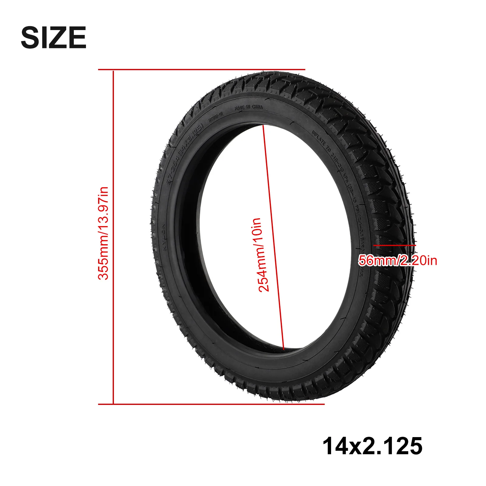 Scooter replacement tire made of high performance rubber material designed to withstand everyday riding conditions
Scooter replacement tire made of high performance rubber material designed to withstand everyday riding conditions