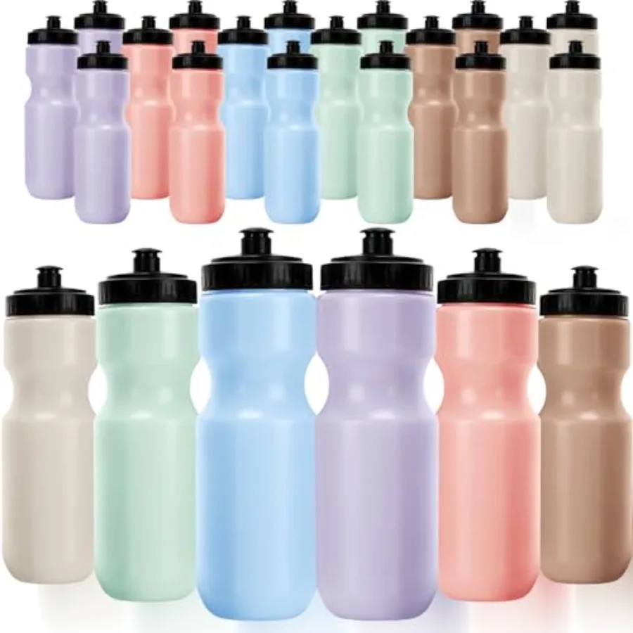 24 Pcs Sports Water Bottles Bulk 22 oz Squeeze Reusable Sports Water Bottles Blank Plastic Water Bottles with Pull Top Cap for
24 Pcs Sports Water Bottles Bulk 22 oz Squeeze Reusable Sports Water Bottles Blank Plastic Water Bottles with Pull Top Cap for