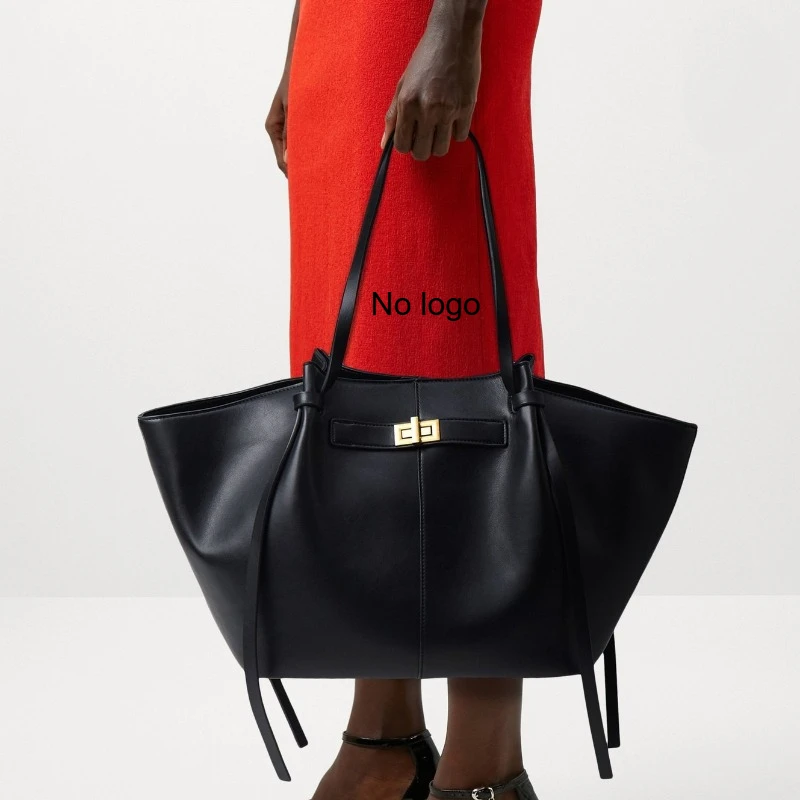 Fashion Large Capacity Trapeze Women Shoulder Bags Designer Metal Lock Handbags High-Quality Pu Leather Big Tote Commute Bag
Fashion Large Capacity Trapeze Women Shoulder Bags Designer Metal Lock Handbags High-Quality Pu Leather Big Tote Commute Bag
