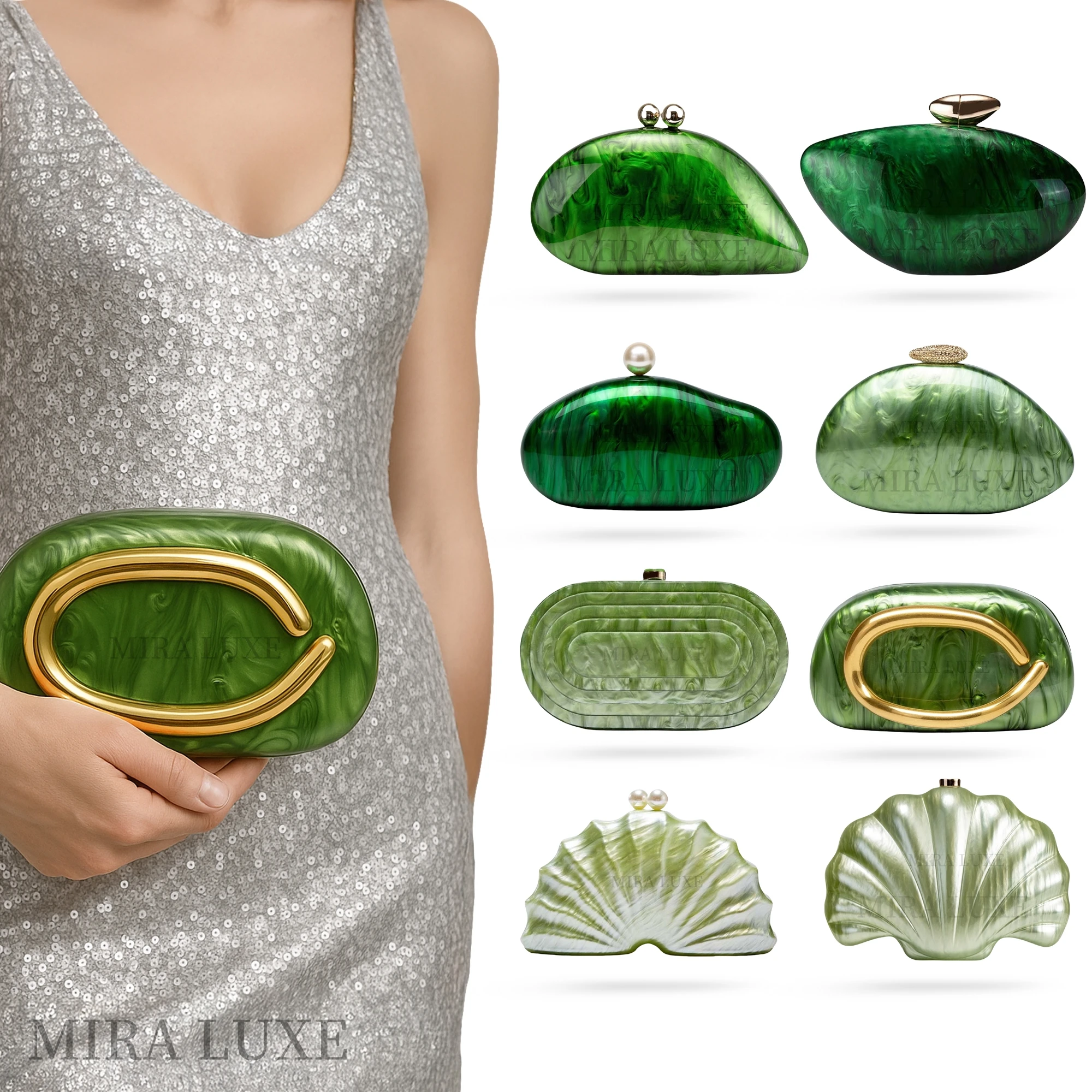 Luxury Acrylic Lady Bag Single Shoulder Crossbody Clutch Purse Designer Bag Prom Wedding Bag for Bridal Wedding Party Lady Gift
Luxury Acrylic Lady Bag Single Shoulder Crossbody Clutch Purse Designer Bag Prom Wedding Bag for Bridal Wedding Party Lady Gift