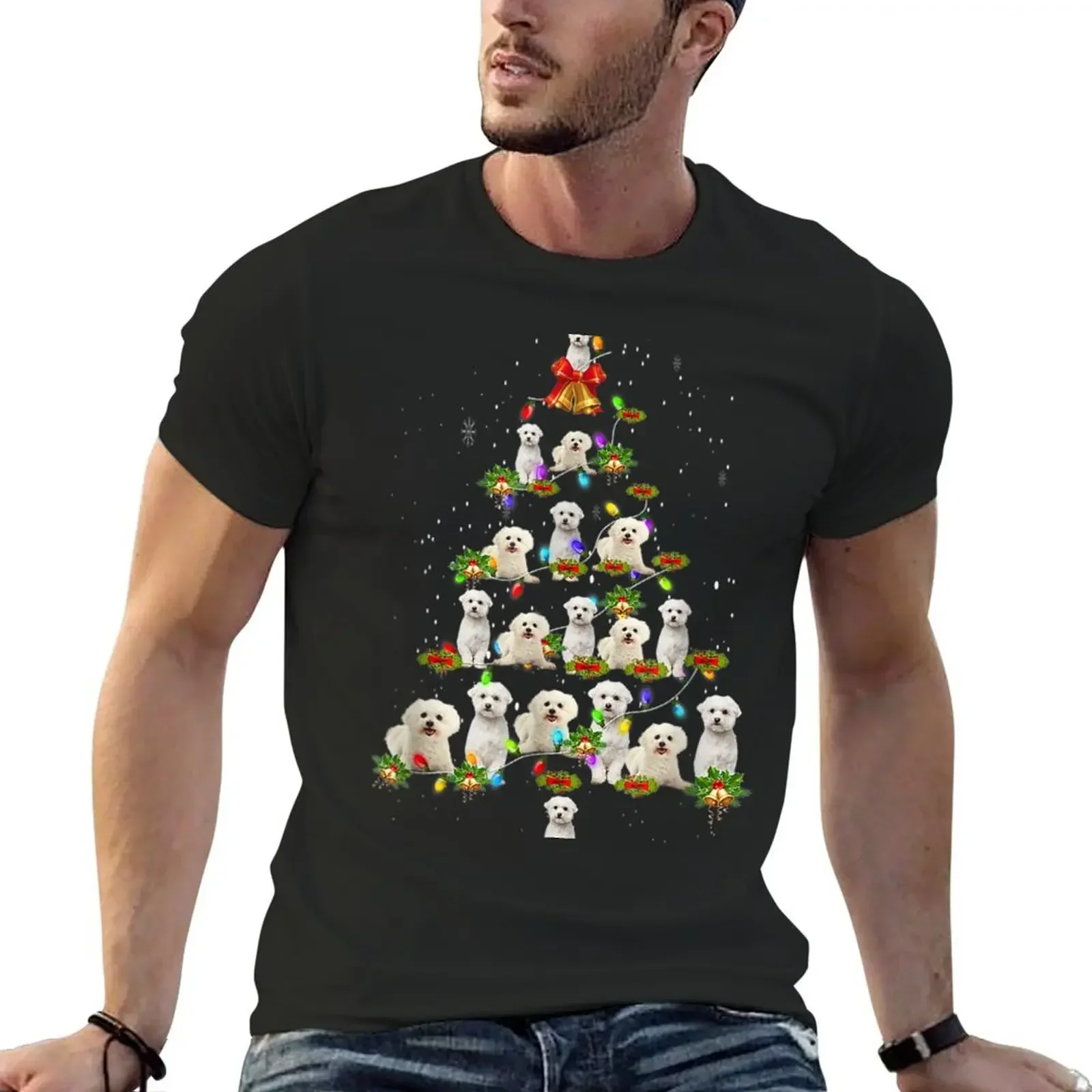 Cute Bichon Frise Dog Christmas Tree Decor Xmas Tree T-Shirt anime figures plus size tops korean fashion t shirts for men cotton
Cute Bichon Frise Dog Christmas Tree Decor Xmas Tree T-Shirt anime figures plus size tops korean fashion t shirts for men cotton