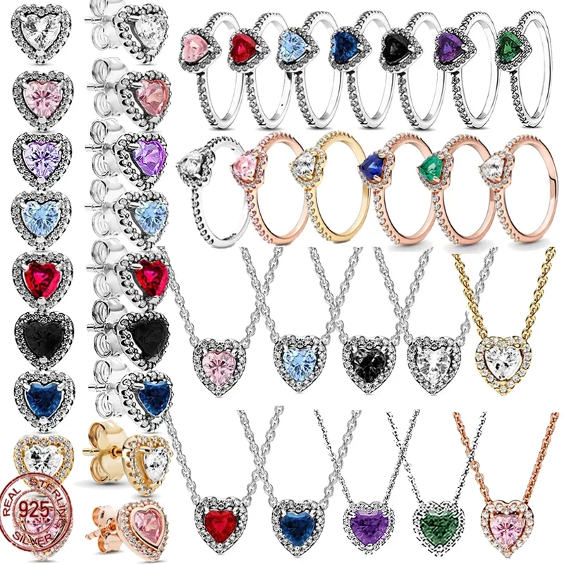 Hot selling 925 sterling silver heart-shaped crystal colored zircon ring women's classic fashion party jewelry charm gift
Hot selling 925 sterling silver heart-shaped crystal colored zircon ring women's classic fashion party jewelry charm gift