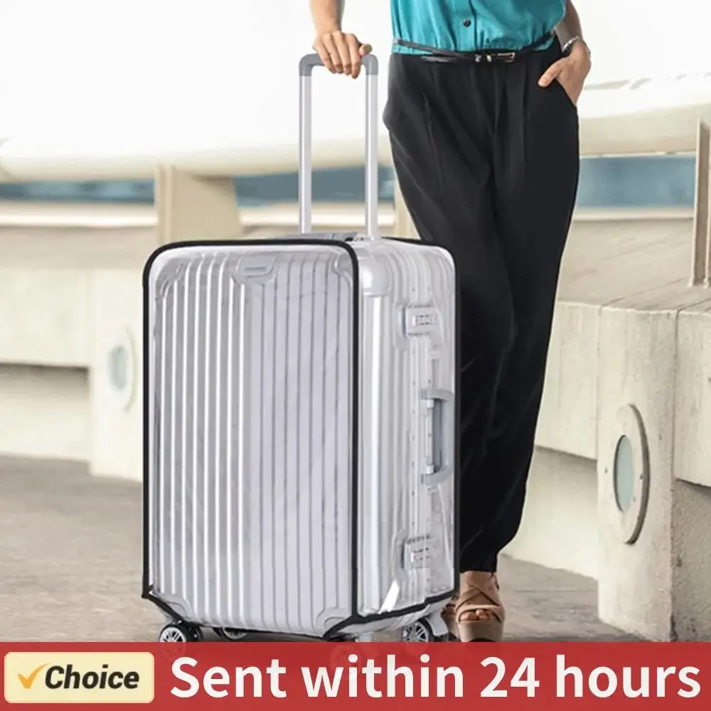 18-30inch Luggage Cover PVC Travel Luggage Protector Waterproof Suitcase Cover Protectors Scratch-resistant for Wheeled Suitcase
18-30inch Luggage Cover PVC Travel Luggage Protector Waterproof Suitcase Cover Protectors Scratch-resistant for Wheeled Suitcase
