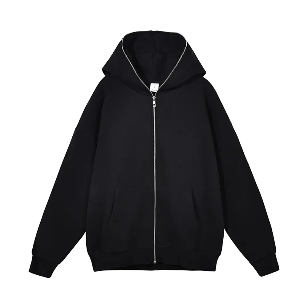 Men Zip Up Hoodies Jacket Harajuku Women Sweatshirts Retro Long Sleeve Oversized Black Unisex Coats Streetwear Clothing
Men Zip Up Hoodies Jacket Harajuku Women Sweatshirts Retro Long Sleeve Oversized Black Unisex Coats Streetwear Clothing