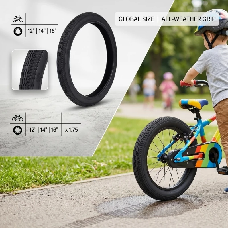 2pc 12 14 16 Inch Kids Bike Tire 12/14/16 x 1.75 Wear Resistant Water Wave Children Bicycle Tyres BMX Push Balance Bike Outer Ty
2pc 12 14 16 Inch Kids Bike Tire 12/14/16 x 1.75 Wear Resistant Water Wave Children Bicycle Tyres BMX Push Balance Bike Outer Ty