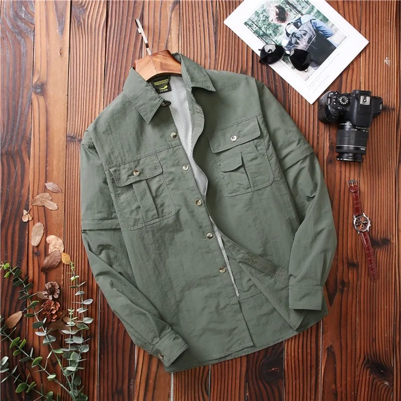 2026 New Men Summer Quick Dry Hiking Shirt Removable Waterproof Fishing Hunting Breathable Rock Climbing Male Outdoor Shirts
2026 New Men Summer Quick Dry Hiking Shirt Removable Waterproof Fishing Hunting Breathable Rock Climbing Male Outdoor Shirts