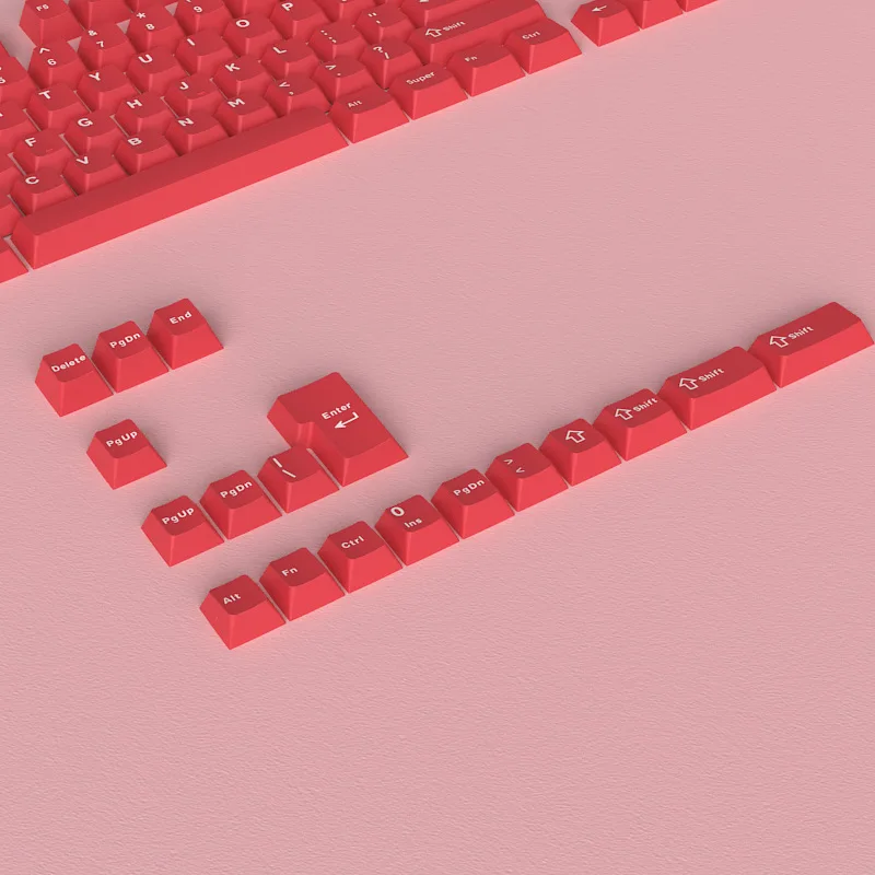 Keycap Personality Spot Fiery Red Keycap PBT Material Engraved Small Full Set of 126 Keys Original Factory Height Two-color Hot
Keycap Personality Spot Fiery Red Keycap PBT Material Engraved Small Full Set of 126 Keys Original Factory Height Two-color Hot