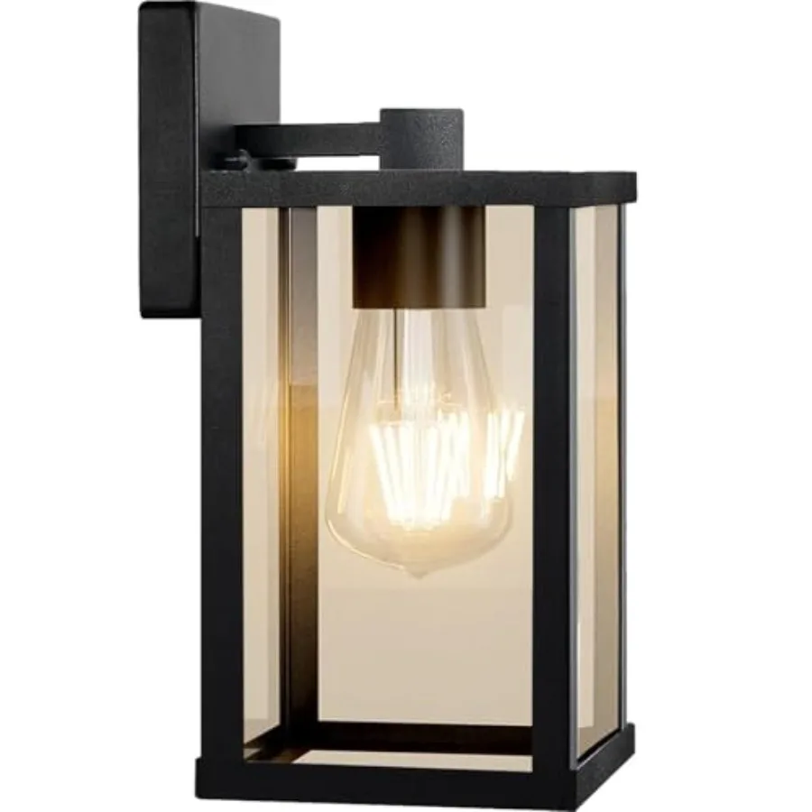 Outdoor Wall Light Fixtures, Exterior Waterproof Lanterns, Porch Sconces Wall Mounted Lighting with E26 Sockets and Glass Shade
Outdoor Wall Light Fixtures, Exterior Waterproof Lanterns, Porch Sconces Wall Mounted Lighting with E26 Sockets and Glass Shade