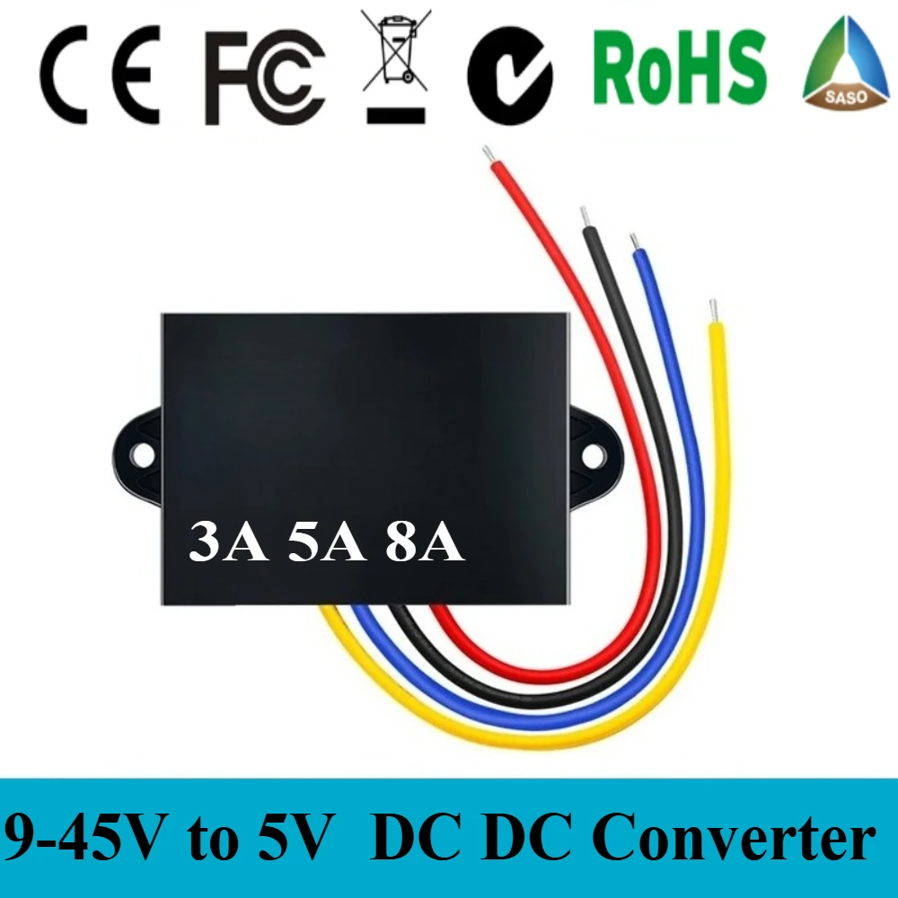 9-45V to 5V 3A 5A 8A DC DC Converter Isolated Step Down Regulator Stabilizer Buck Module Power Supply Automotive Regulator CE
9-45V to 5V 3A 5A 8A DC DC Converter Isolated Step Down Regulator Stabilizer Buck Module Power Supply Automotive Regulator CE
