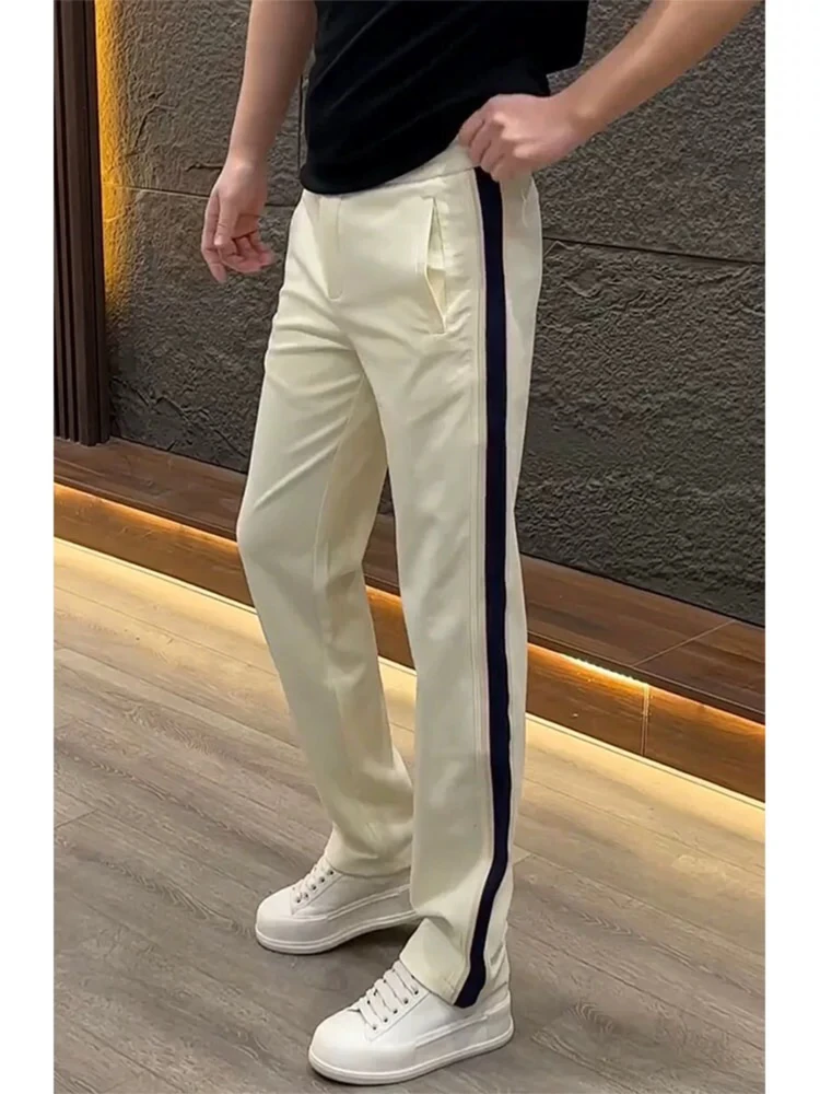 Trendy Casual Pants for Men Loose Straight Leg Comfortable Fashionable Color Block Waist Cord Urban Style Cotton Polyester
Trendy Casual Pants for Men Loose Straight Leg Comfortable Fashionable Color Block Waist Cord Urban Style Cotton Polyester