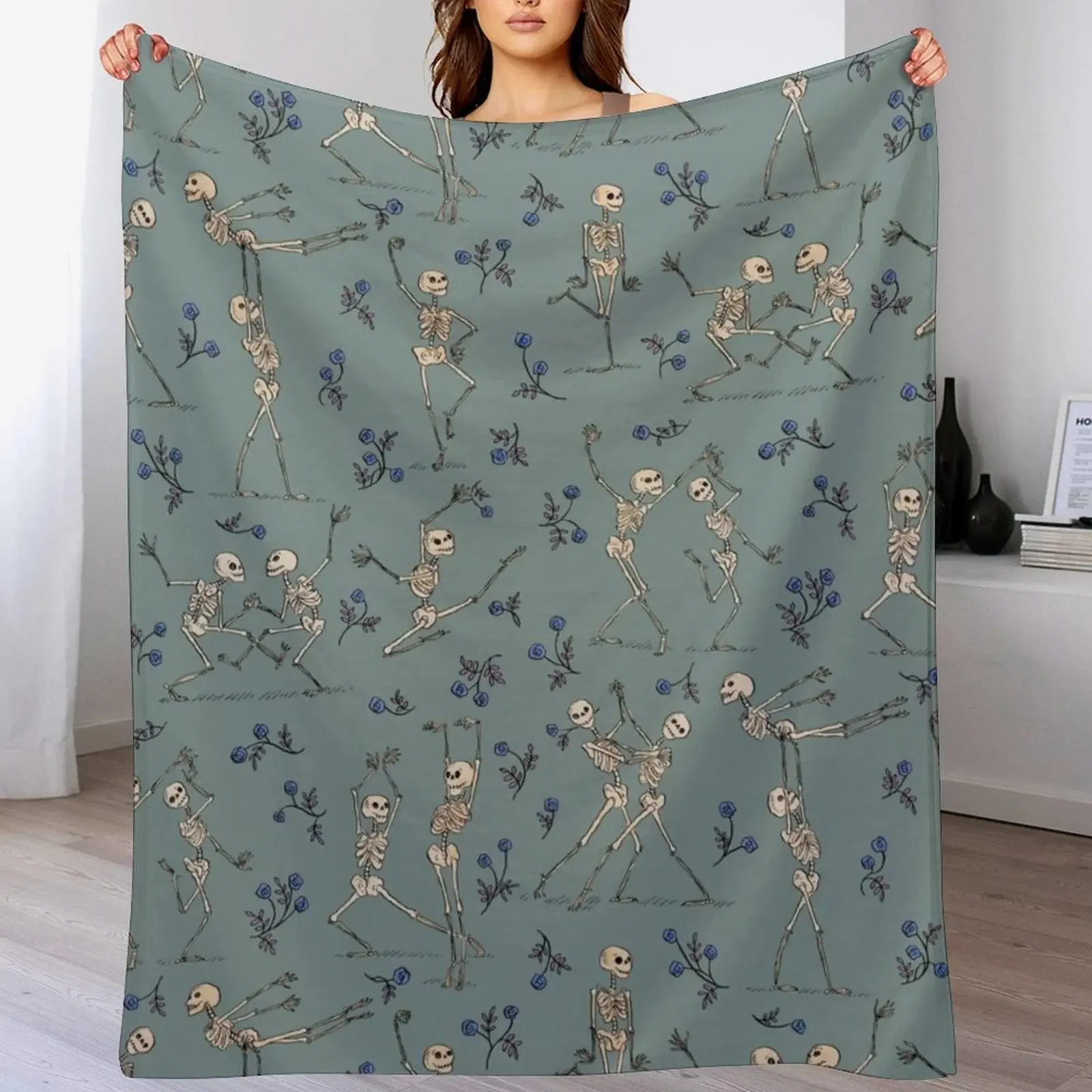 Skeleton Dance — blue Throw Blanket Cozy Sofa Blanket for TV Watching Napping
Skeleton Dance — blue Throw Blanket Cozy Sofa Blanket for TV Watching Napping