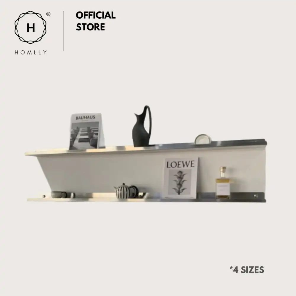 Homlly Tonii Stainless Steel Slim Wall Shelf Rack
Homlly Tonii Stainless Steel Slim Wall Shelf Rack