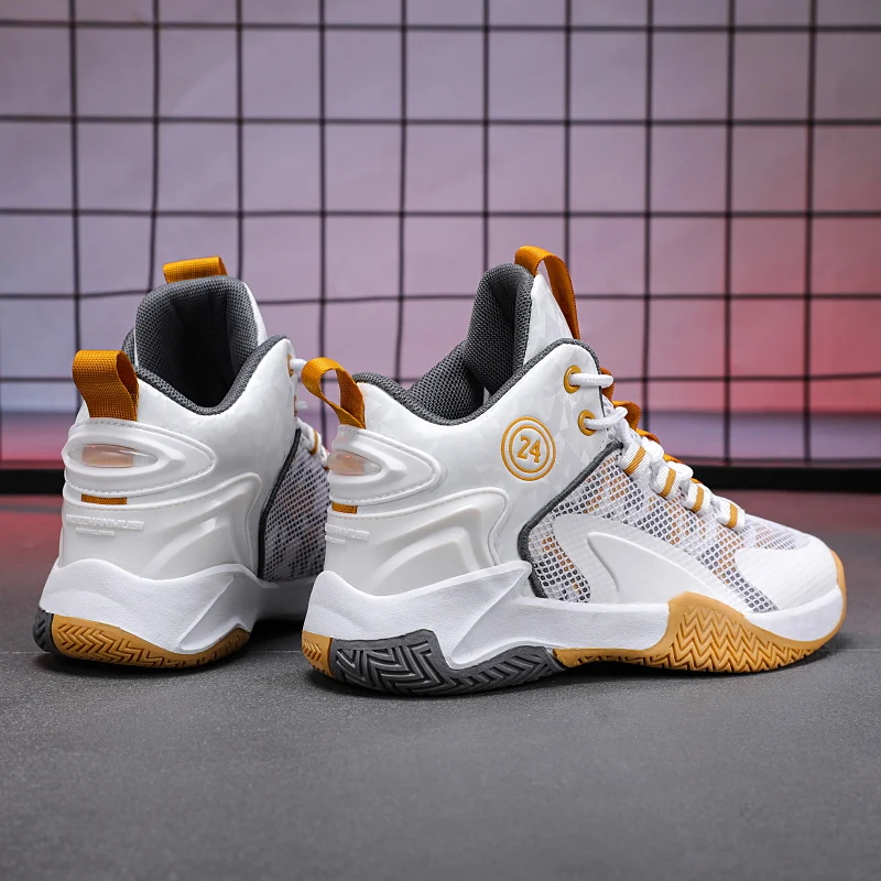 Men's High Top Basketball Shoes Shock Absorption Parent-Child Design Summer Sport Casual Shoes round Toe Rubber Outsole
Men's High Top Basketball Shoes Shock Absorption Parent-Child Design Summer Sport Casual Shoes round Toe Rubber Outsole