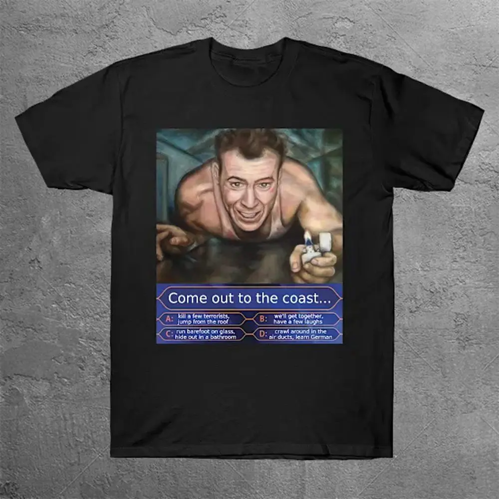 Die Hard 1988, которые хочет быть миллионером Футболка Мужская уличная футболка с рисунком
Die Hard 1988, которые хочет быть миллионером Футболка Мужская уличная футболка с рисунком
