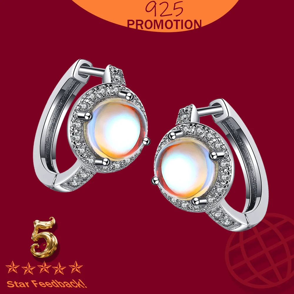 Round Circle 925 Sterling silver Ears Romantic Round Ball Sparkling Hoop Earrings For Women Small Engagement Fine Jewelry Gifts
Round Circle 925 Sterling silver Ears Romantic Round Ball Sparkling Hoop Earrings For Women Small Engagement Fine Jewelry Gifts