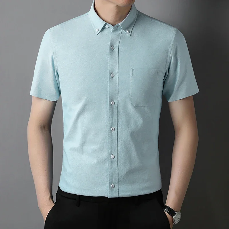 Fashion korean popular clothes 100%cotton oxford summer Short sleeve shirts for men slim fit formal plain shirt white pink tops
Fashion korean popular clothes 100%cotton oxford summer Short sleeve shirts for men slim fit formal plain shirt white pink tops