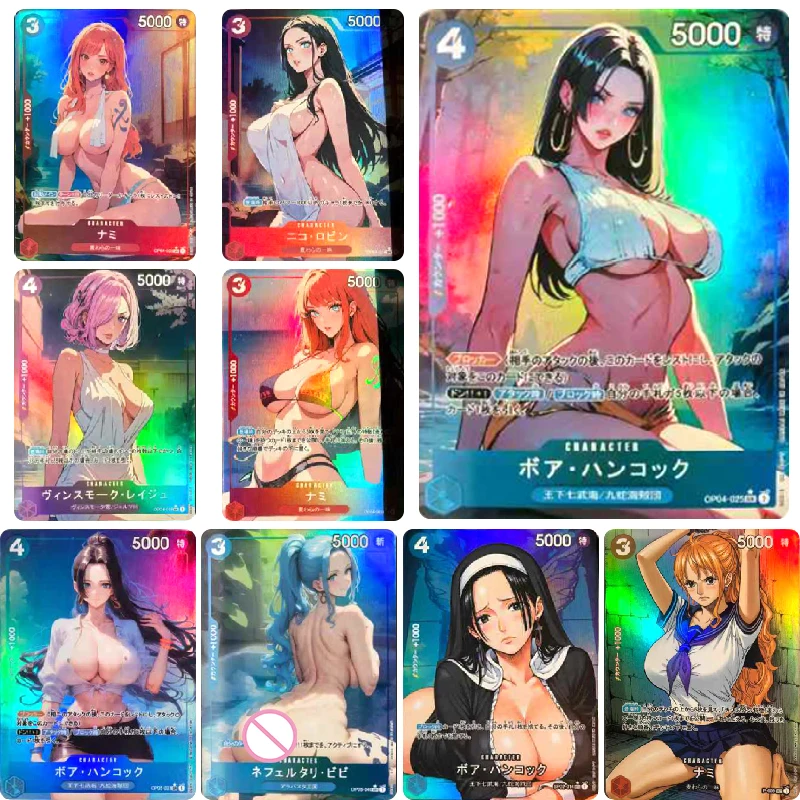 One Piece Boa Hancock Nami Nefertari D. Vivi Nico Robin DIY Домашняя красота Коллекция карточных игр Игрушки Рождественский подарок на день рождения
One Piece Boa Hancock Nami Nefertari D. Vivi Nico Robin DIY Домашняя красота Коллекция карточных игр Игрушки Рождественский подарок на день рождения
