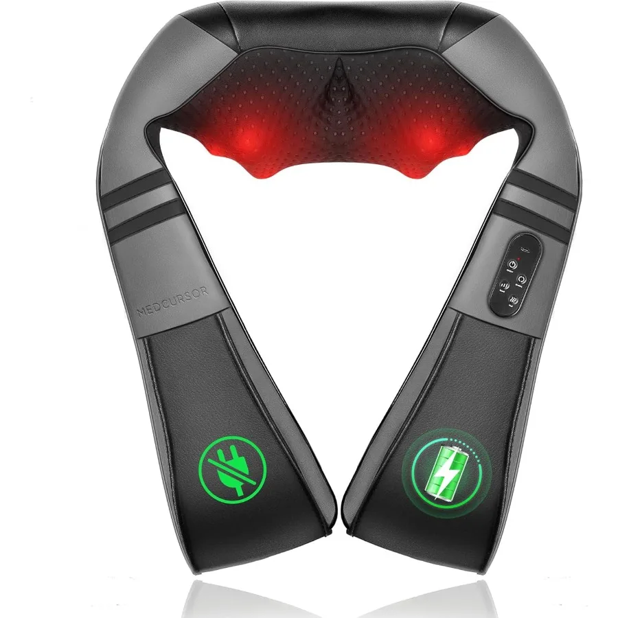 Rechargeable Neck Massager with Heat for Deep Tissue Pain Relief Ideal for Relaxation and Recovery in Office Home or Car Settin
Rechargeable Neck Massager with Heat for Deep Tissue Pain Relief Ideal for Relaxation and Recovery in Office Home or Car Settin