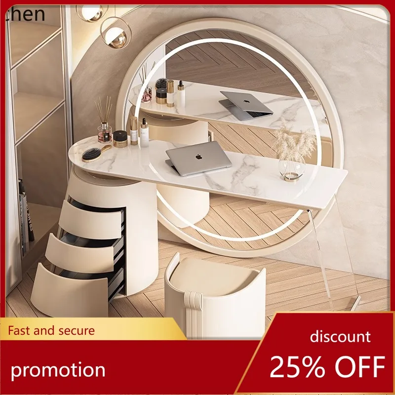 HXL Dressing Table Bedroom Minimalist Full-length Mirror Storage Integrated Makeup Table
HXL Dressing Table Bedroom Minimalist Full-length Mirror Storage Integrated Makeup Table