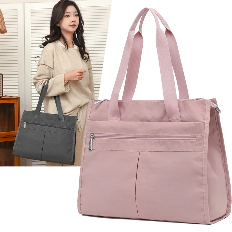 Women Waterproof Nylon Tote Bag with 3 Compartments Large Capacity Work Shoulder Purse Ladies Daily Commuter Laptop Handbag 2026
Women Waterproof Nylon Tote Bag with 3 Compartments Large Capacity Work Shoulder Purse Ladies Daily Commuter Laptop Handbag 2026