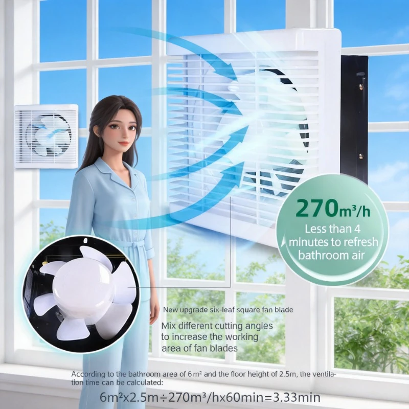 Household Louver Ventilation Fan 6 8 10 12 Inch Strong Low Frequency Quiet Exhaust Fan For Toilet Bathroom
Household Louver Ventilation Fan 6 8 10 12 Inch Strong Low Frequency Quiet Exhaust Fan For Toilet Bathroom