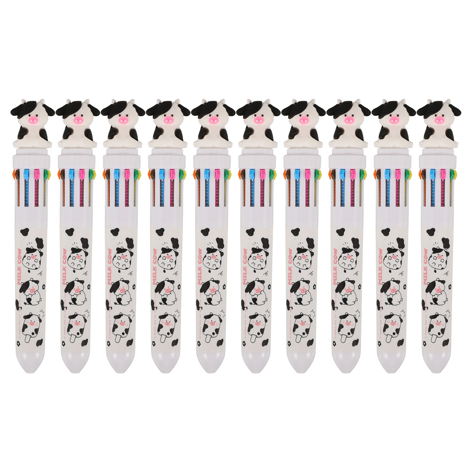 8 Pcs Press-on Ballpoint Pen Multi-colour Pens Cute Cartoon Adorable Writing Animal Plastic Children's
8 Pcs Press-on Ballpoint Pen Multi-colour Pens Cute Cartoon Adorable Writing Animal Plastic Children's