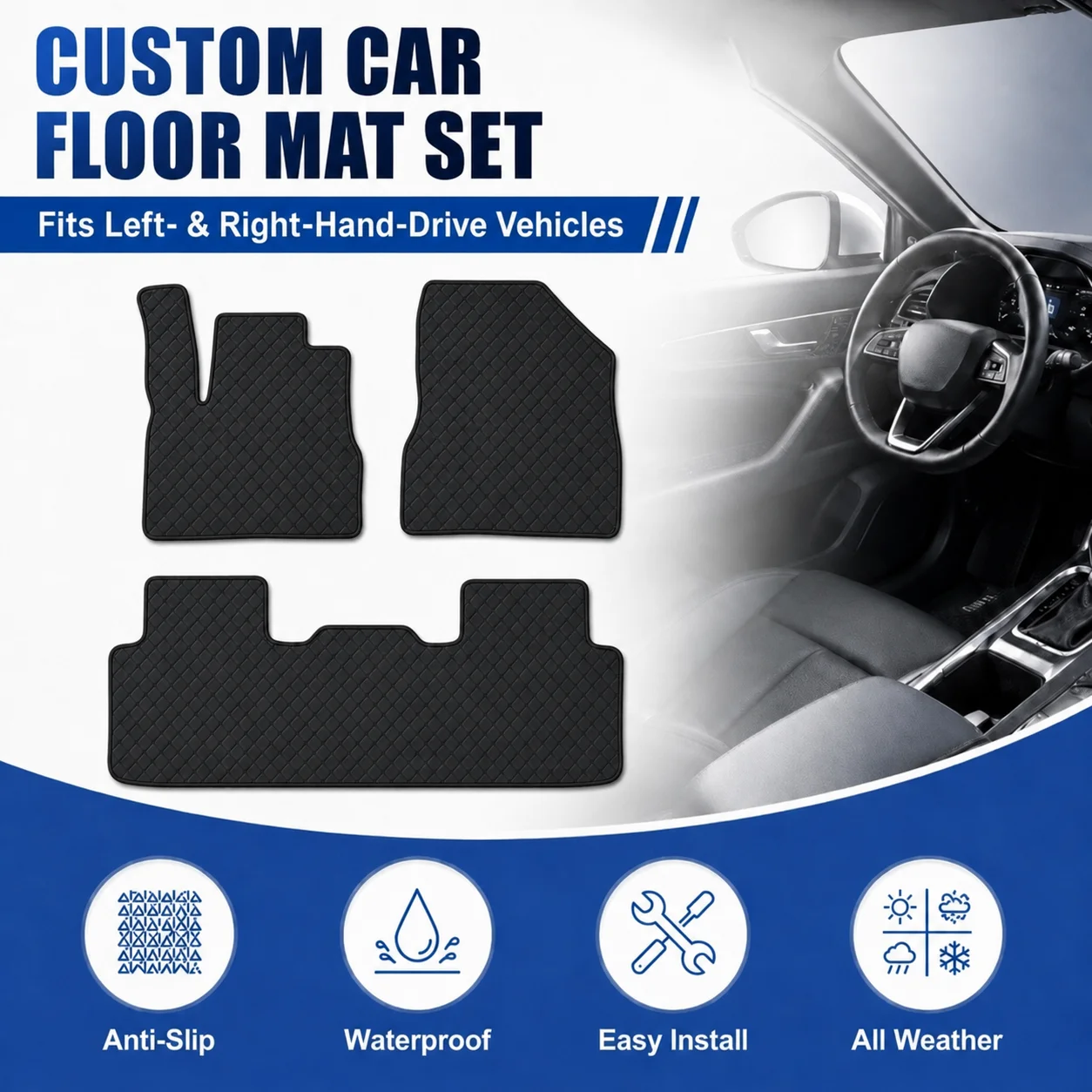 Customized Car Floor Mats for Aiways U5 2019-2023 All-Weather PU Waterproof Anti-slip Flat Floor Liners Car Interior Accessories
Customized Car Floor Mats for Aiways U5 2019-2023 All-Weather PU Waterproof Anti-slip Flat Floor Liners Car Interior Accessories