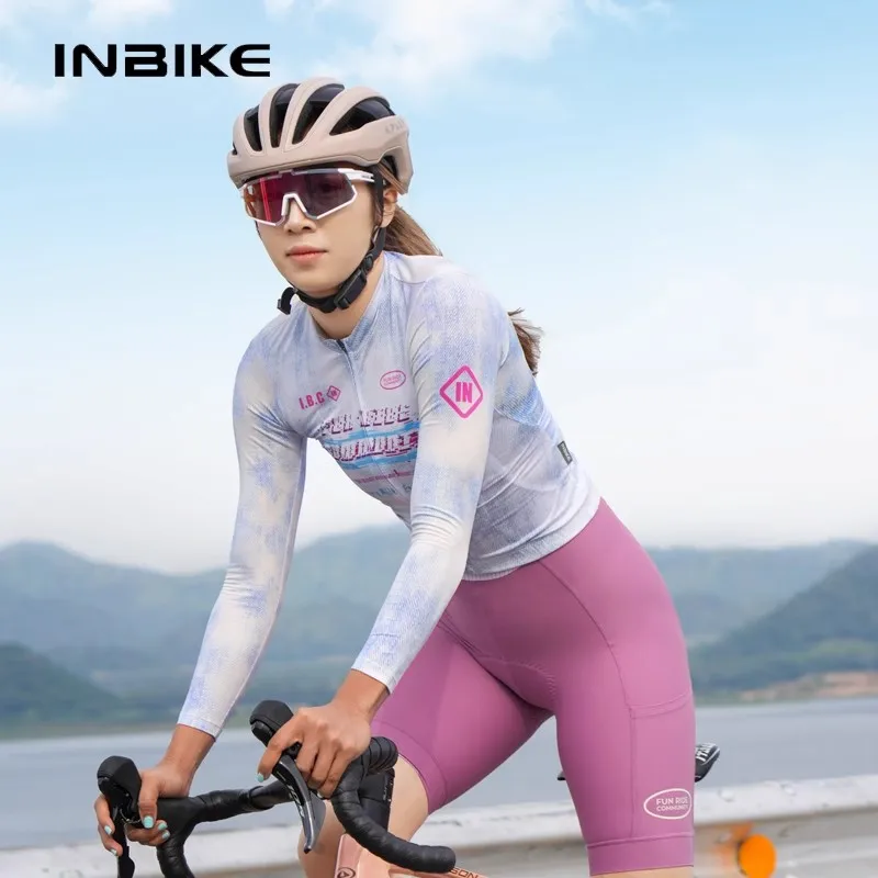 INBIKE Women's Cycling Jersey Spring Summer Long Sleeve Breathable Biking Clothing Shirts Quick-Dry Road Bike Tops with Pockets
INBIKE Women's Cycling Jersey Spring Summer Long Sleeve Breathable Biking Clothing Shirts Quick-Dry Road Bike Tops with Pockets