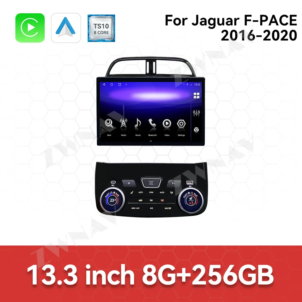 13.3 Inch Screen Car Radio For Jaguar F-PACE 2016-2020 Android Auto GPS Navigation Multimedia Video Stereo Receiver Head Unit
13.3 Inch Screen Car Radio For Jaguar F-PACE 2016-2020 Android Auto GPS Navigation Multimedia Video Stereo Receiver Head Unit