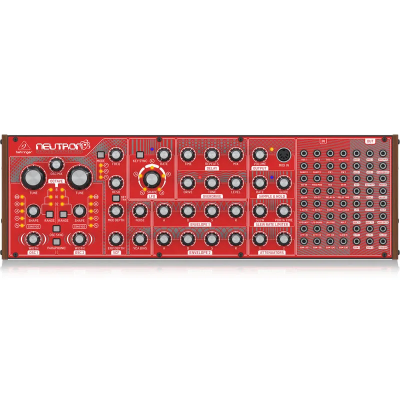 Behringers NEUTRON Analog Synthesizer 16 Sequencer Copy Live Performance Composition Studio Filter Synthesizer 
Behringers NEUTRON Analog Synthesizer 16 Sequencer Copy Live Performance Composition Studio Filter Synthesizer